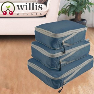 Willis กระเป๋าเดินทาง ผ้าไนล่อน แบบหนา จุของได้เยอะ แบบพกพา 3 ชิ้น