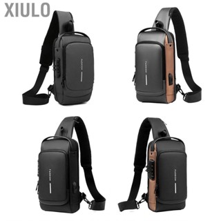 Xiulo Password Sling Backpack  Fashionable Cycling  Bag Oxford Cloth Large  for Men