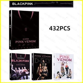 Yb3 โปสการ์ดสติกเกอร์ ลาย Blackpink Pink Venom Jennie Lisa Jisoo ROSE Blink LOMO BY3 432 ชิ้น ต่อชุด