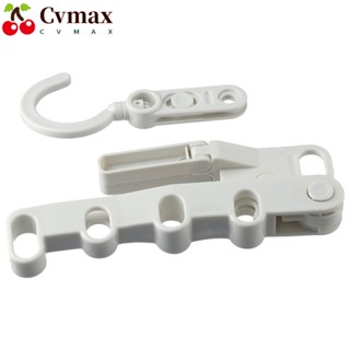 Cvmax ราวตากผ้า ราวตากผ้า พับได้ ตะขอแขวนแคมป์ปิ้ง ราวแขวน 5 หลุม กลางแจ้ง