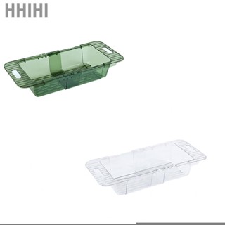 Hhihi Over The Sink Strainer Retractable Design Transparent Fast Draining Durable PET Colander