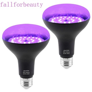 Fallforbeauty หลอดไฟอลูมิเนียม 15W 85-265V E26 E27 สีม่วง UV 360 องศา สําหรับตกแต่ง