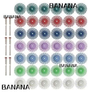 Banana1 ชุดจานเจียร ไนล่อน อลูมิเนียมออกไซด์ 80-2500 3 มม. หลากสี 1 นิ้ว สําหรับขัดเครื่องประดับ ไม้ โลหะ 42 ชิ้น