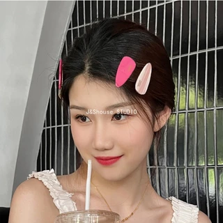 KF675 สาวหวานเกาหลีอะซิเตทรูปหยดน้ํากิ๊บติดผมหน้าม้าคลิปจระเข้อุปกรณ์เสริมผู้หญิง