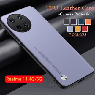 เคสโทรศัพท์มือถือหนัง TPU แบบนิ่ม กันกระแทก สําหรับ Realme 11 5G 4G Realme11 Realme11-4G