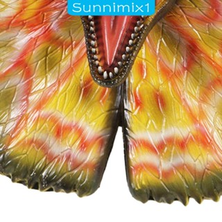 [Sunnimix1] รูปปั้นไดโนเสาร์ 3D แบบติดผนัง สําหรับสวน