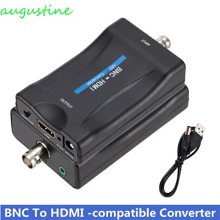 Augustine BNC อะแดปเตอร์แปลง HDMI เป็น BNC BNC HD 1080P สําหรับ DVD กล่องรับสัญญาณ HD เครื่องเล่นเกม กล้อง ทีวี