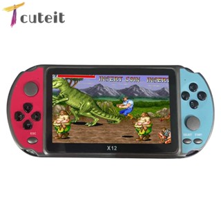 Tcuteit X12 เครื่องเล่นเกม 8GB ในตัว 2000 เกม สําหรับ PSP