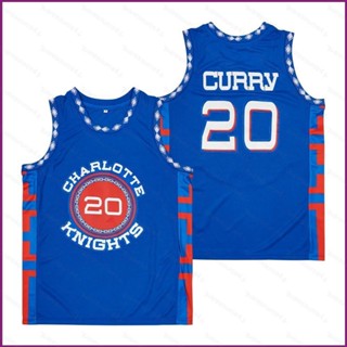 เสื้อกีฬาบาสเก็ตบอล ลายทีม YX No.20 Stephen Curry Blue Alternate Jersey พลัสไซซ์ สําหรับผู้ชาย ผู้หญิง