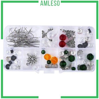 [Amleso] อุปกรณ์เริ่มต้นทําเครื่องประดับ ต่างหู DIY สําหรับผู้หญิง ผู้เริ่มต้น