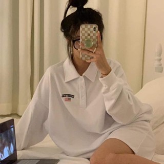 Fayshow เสื้อแฟชั่นผู้หญิง เสื้อคอปก แฟชั่นผู้หญิงสไตล์เกาหลีผ้า WPL23900EF 36Z230905