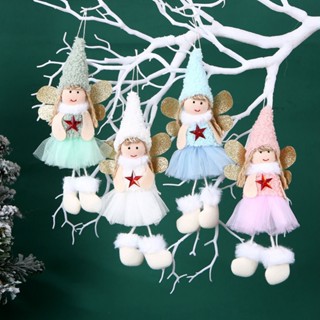 ⚡XMAS⚡Blue White Christmas Doll Plush Doll Pendant Xmas Tree Hanging Party Supplies