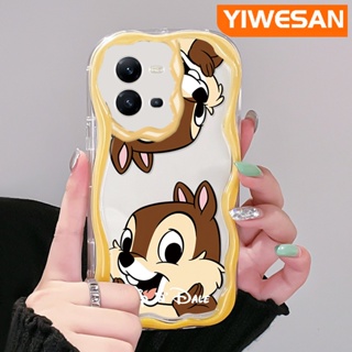 เคสโทรศัพท์มือถือ ซิลิโคนนุ่ม ใส กันกระแทก ลายการ์ตูนชิปครีมมี่น่ารัก สําหรับ VIVO V25 5G V25E X80 Lite V21E Y73 2020