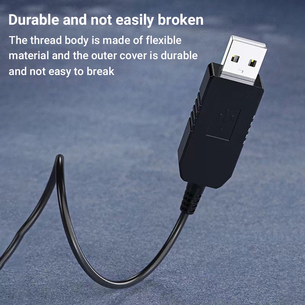 สายชาร์จ USB To DC 5.5มม. สายแปลง USB 5V to 12V 9V DC Step-Up Jack 5.5x2.1mm ใช้สำหรับจ่ายไฟจากเพาเวอร์แบงค์เข้าอุปกรณ - รูปที่ 3