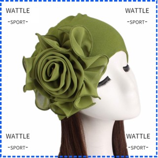 Wattle ผ้าโพกหัว หมวกคลุม ผ้าพันคอ ลายดอกไม้