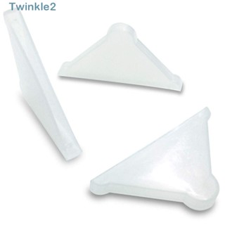 Twinkle แผ่นกันมุมโต๊ะ แบบพลาสติก สามมุม ไม่มีกลิ่น สีขาว 35*35 มม. 1.3*1.3 นิ้ว 50 ชิ้น