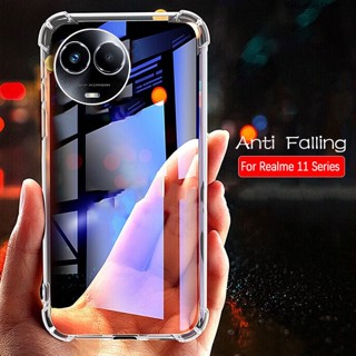 เคสโทรศัพท์มือถือแบบนิ่ม ใส กันกระแทก สําหรับ Realme11 NFC 4G Realme 11 Pro + Plus 5G Realme 11 11Pro+ RMX3771 RMX3740 2023