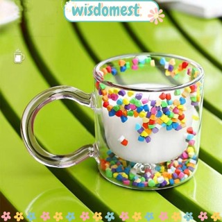 Wisdomest แก้วกาแฟ มีทรายไหล สร้างสรรค์