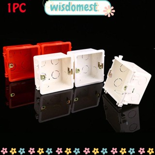 WISDOMEST กล่องพลาสติก PVC ติดผนัง 1 ชิ้น