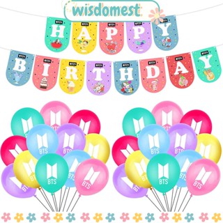 Wisdomest ป้ายแบนเนอร์ Happy Birthday สําหรับตกแต่งปาร์ตี้วันเกิด