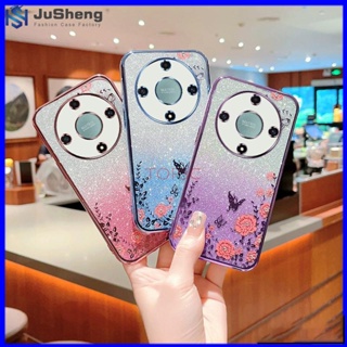 Jusheng เคสโทรศัพท์มือถือ ลายผีเสื้อกระพริบ สําหรับ Honor X9A 5G MMHY