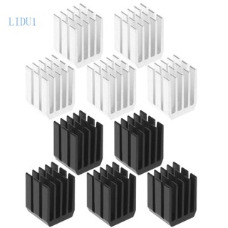 Lidu11 ฮีตซิงก์อลูมิเนียม 9x9x12 มม. สําหรับหม้อน้ําชิปอิเล็กทรอนิกส์คอมพิวเตอร์ 5 ชิ้น