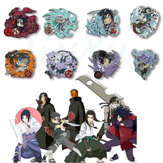 เข็มกลัด ลายการ์ตูนอนิเมะญี่ปุ่น Uzumaki Naruto Role Enamel Lapel Pins Uchihiro Sasuke Itachi ของขวัญสําหรับเพื่อน