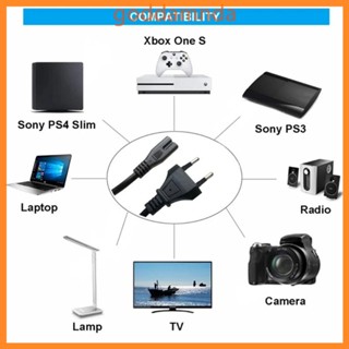 Godd EU สายไฟต่อขยาย 2 Pin 2 ง่าม เป็น IEC320 C7