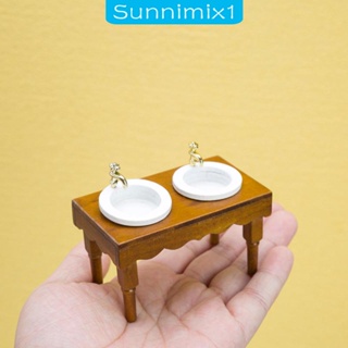 [Sunnimix1] อ่างล้างจานจิ๋ว 1:12 อุปกรณ์เสริม สําหรับบ้านตุ๊กตา