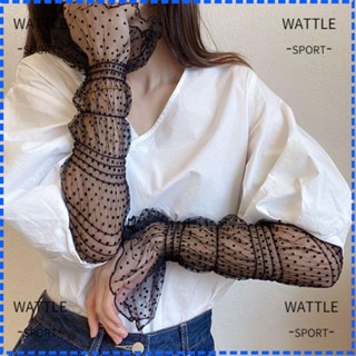 Wattle ปลอกแขน ผู้หญิง ถุงมือ กันแดด ระบายอากาศ ไร้นิ้ว