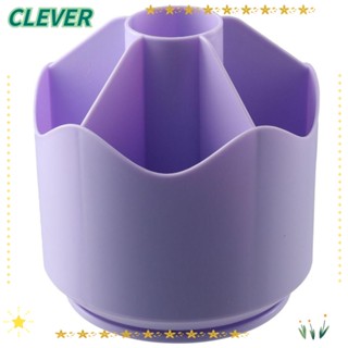 Clever ขาตั้งปากกา เครื่องเขียน พลาสติก สีม่วง สําหรับสํานักงาน