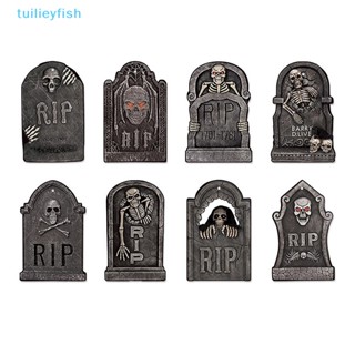 【tuilieyfish】จี้ป้ายแท็กหินฮาโลวีน สําหรับแขวนตกแต่งบ้านผีสิง บาร์ สวนกลางแจ้ง 16 ชิ้น【IH】