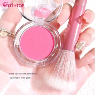 Hisyi Monochrome Blush Matte Vigor Girl Naked Makeup Natural Fine Silky Pressure Powder Long Lasting Student Party Face Makeup 6 สีแต่งหน้า [TOP]