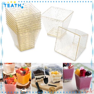 Teath ถ้วยใส่ขนมหวาน แบบใส DIY 60 มล. 10 30 50 ชิ้น