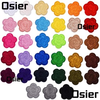 Osier1 แผ่นแพทช์ ลายดอกไม้ 5 กลีบ 33 ชิ้น สําหรับรีดติดเสื้อผ้า กระเป๋า