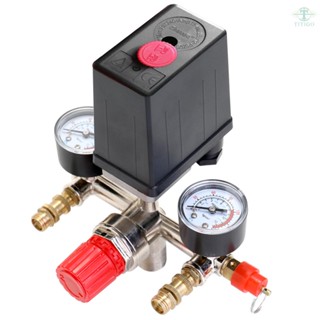 125 PSI 12 Bar Small Air Compressor Pressure Switch Control Adjustable Regulator Valve Instrument