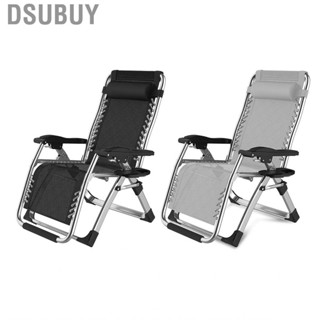 Dsubuy Nap Bed Chair  Folding Lounge Metal Mesh for Home