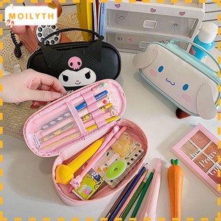 Moilyth กระเป๋าดินสอ ลายการ์ตูน Cinnamoroll Pochacco สองชั้น จุของได้เยอะ สําหรับนักเรียน สํานักงาน