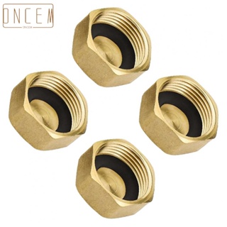 【ONCEMOREAGAIN】4PCS Female Threaded Plug 3/4" Washing Machine Radiator Valve + Washer