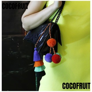 Cocofruit จี้ห้อยกระเป๋า ผ้าวูล แฮนด์เมด สไตล์โบฮีเมียน เรโทร