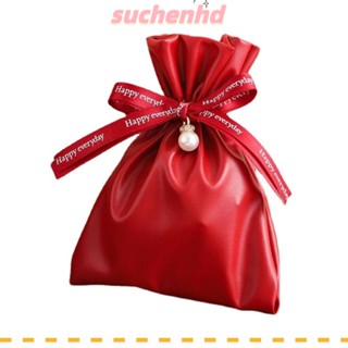 Suchenhd ถุงขนมหวาน หนัง แบบพกพา สไตล์นอร์ดิก สร้างสรรค์ สําหรับหมั้น