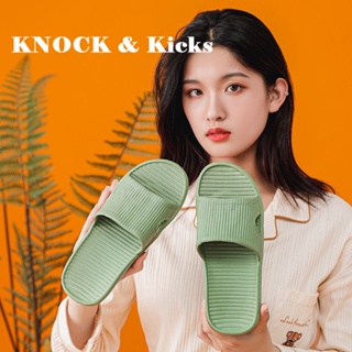  Knock &amp; Kicks Knock &amp; Kicks รองเท้าแตะหญิง รองเท้าแตะ ลำลองสำหรับผู้หญิง พื้นรองเท้าหนามาก ทันสมัย Unique สบาย ทันสมัย FYT23903GR 37Z230910