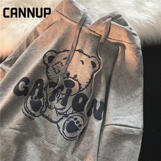 Cannup เสื้อกันหนาว เสื้อแขนยาว เสื้อฮู้ด fashionable trendy ตัวเหมือนคนชั้นสูง Durable36Z230908