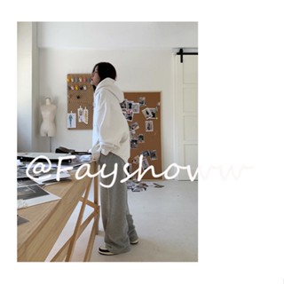 Fayshow เสื้อกันหนาว เสื้อแขนยาว เสื้อฮู้ด สบาย cozy ทนทาน ดูสวยงาม36Z230908