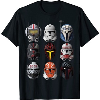 เสื้อยืดคอกลม แขนสั้น ผ้าฝ้าย 100% พิมพ์ลายภาพยนตร์ star wars The Mandalorian พลัสไซซ์ สําหรับผู้ชาย