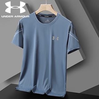 Under Armour เสื้อยืดแขนสั้น คอกลม ผ้าเรยอน แบบแห้งเร็ว เหมาะกับฤดูร้อน PLN5