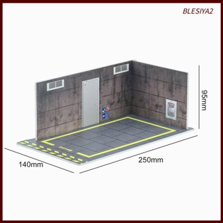 [Blesiya2] โมเดลรถยนต์ Diorama Parking Scenery 1/24 DIY สําหรับคนรักโมเดล