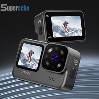 กล้องแอคชั่น WiFi 20MP 4K 60FPS กันน้ํา สําหรับเล่นกีฬากลางแจ้ง [superecho.th]