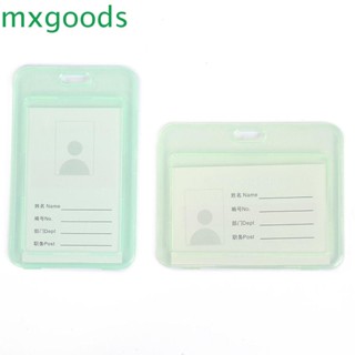 Mxgoods เคสใส กันน้ํา พร้อมสายโซ่คล้องบัตรประจําตัวนักเรียน ถอดออกได้ สําหรับบัตรเครดิต