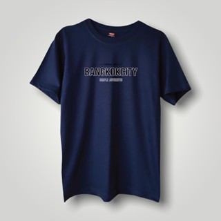 [S-5XL]Bangkok เสื้อยืดคอตอตแท้ (XL-3XL)อก54ใส่ได้